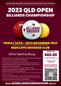 2023 QLD Open Billiards